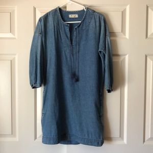 Madewell chambray denim dress